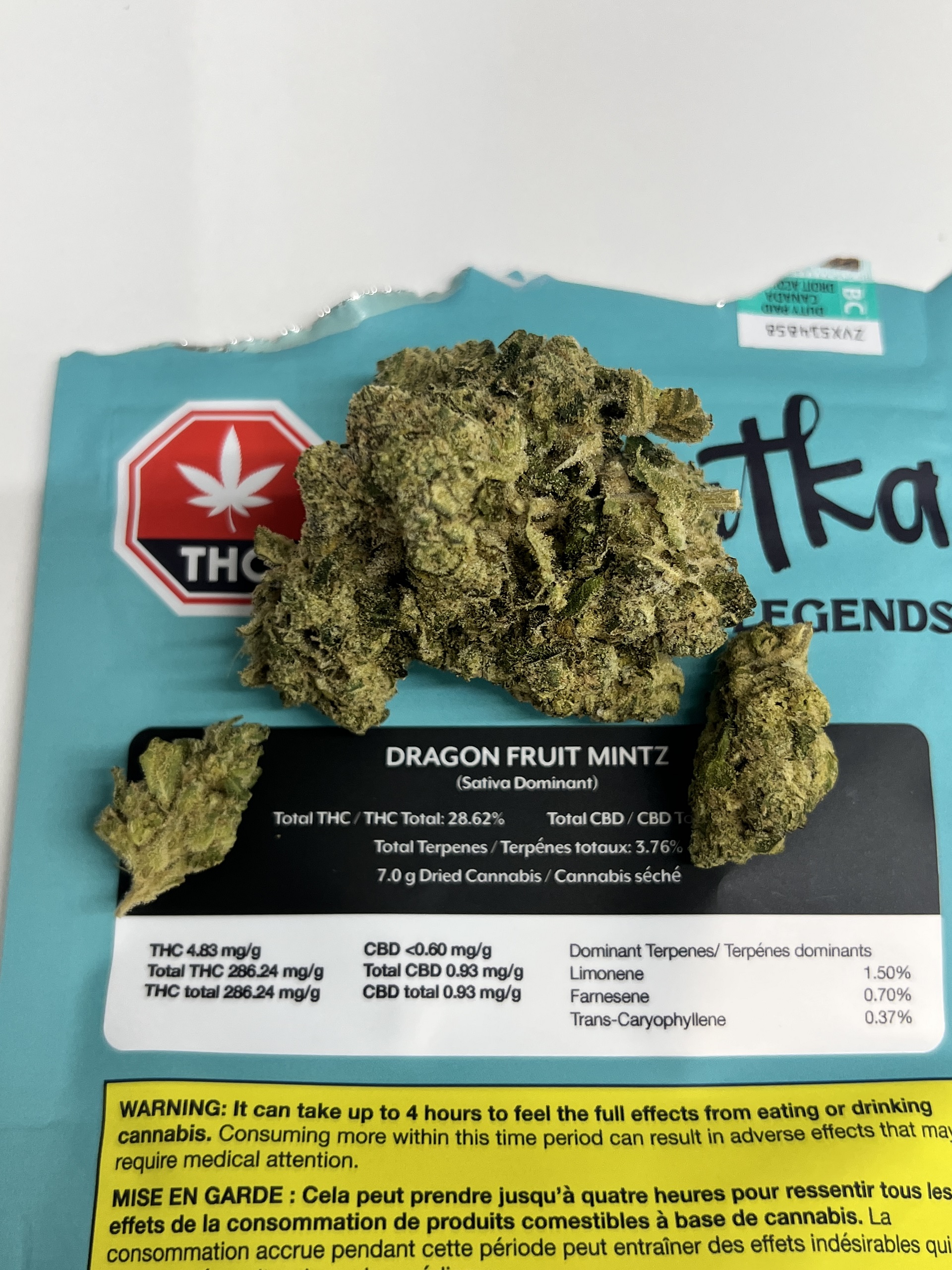 Dragon Fruit Mintz Cannabis Sativa Dominant Hybrid Sativa-dominant Vancouver weed top shelf quality
